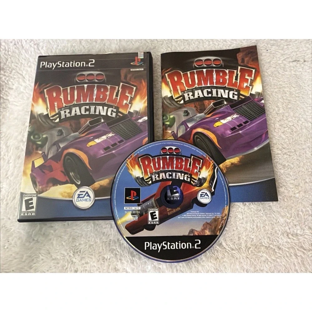 Rumble Racing Sony PlayStation 2 PS2 Complete Manual CIB Rare EA Games